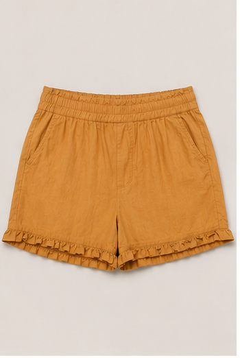 Short Mostaza con Volante