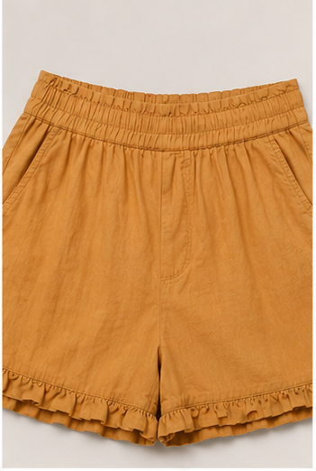 Short Mostaza con Volante