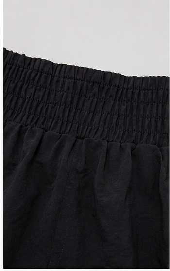 Short con Volantes y Cintura Fruncida