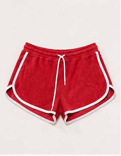 Short Deportivo Rojo con Detalles en Contraste