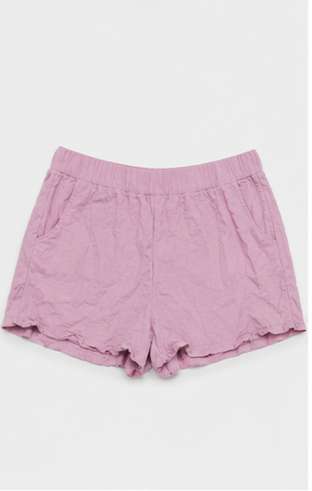 Short Casual Rosa con Cintura Elástica
