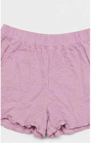Short Casual Rosa con Cintura Elástica