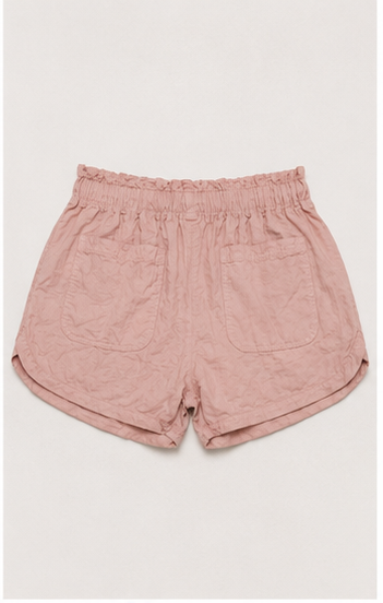 Short Rosa Empolvado con Cintura Ajustable
