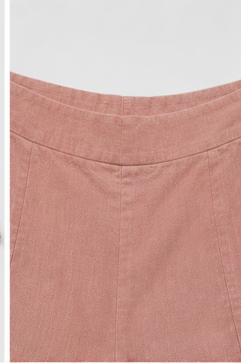 Short de Tiro Alto con Acabado Texturizado