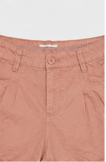 Short Casual de Tiro Alto Color Rosa