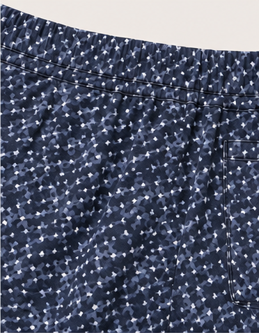 Short Casual Azul Marino con Estampado para Mujer