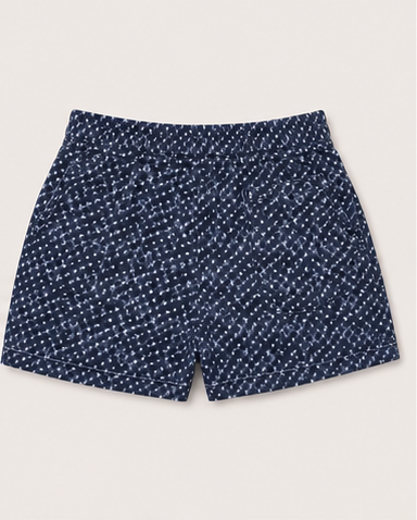 Short Casual Azul Marino con Estampado para Mujer