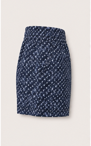 Short Casual Azul Marino con Estampado para Mujer