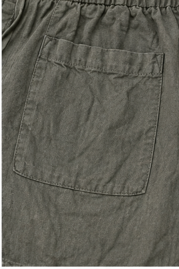Short Verde Oliva con Cintura Ajustable