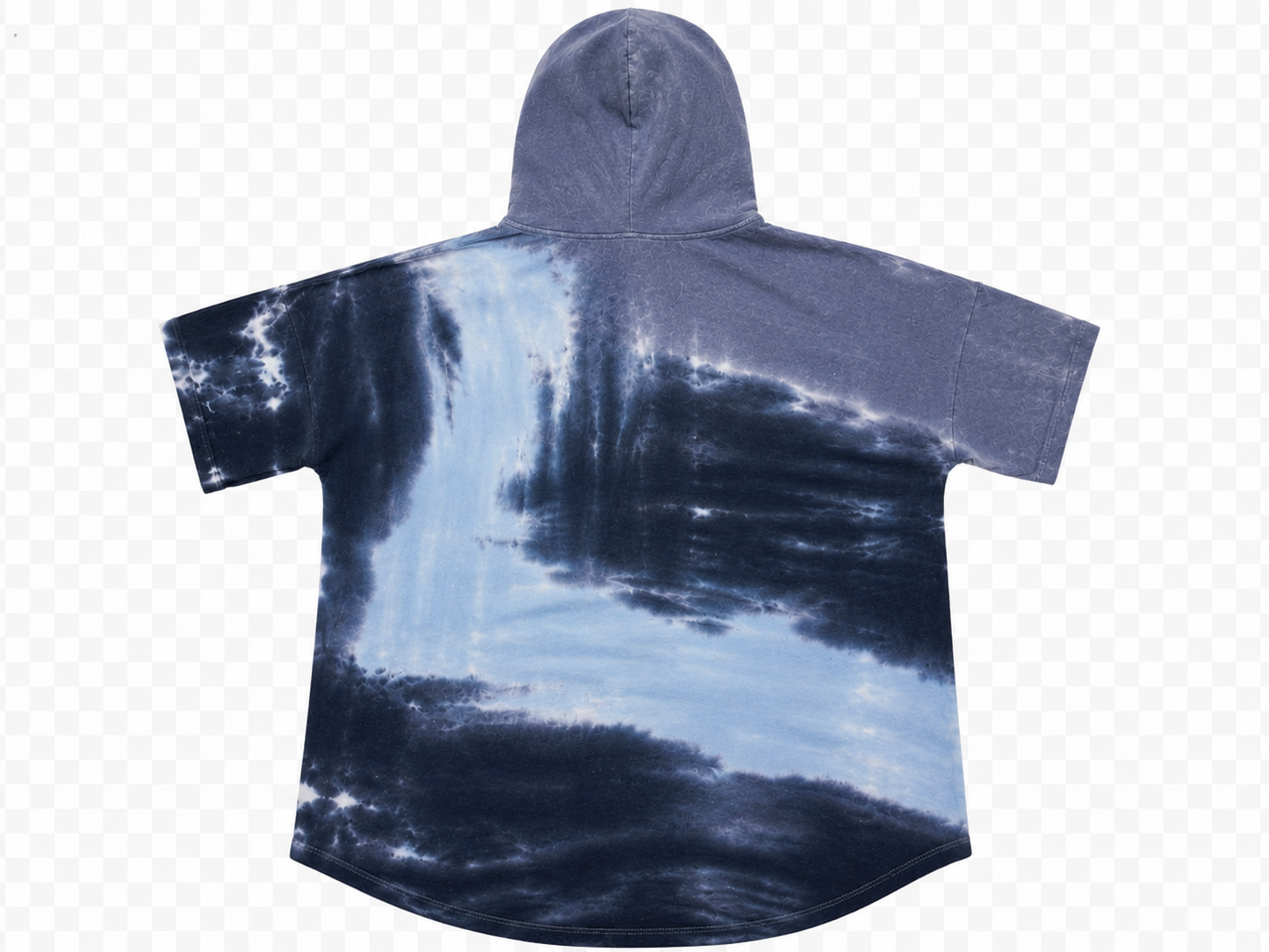 Blusa tipo hoodie con estampado tie-dye