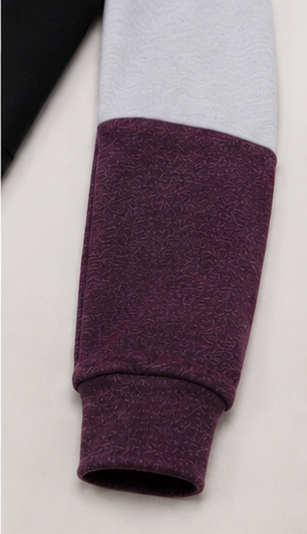 Sudadera Color Block con Capucha para Mujer