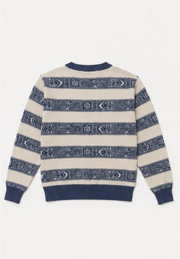 Suéter Tejido con Estampado Étnico