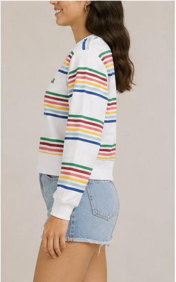 Suéter Vans de Rayas Multicolor