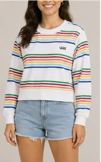 Suéter Vans de Rayas Multicolor