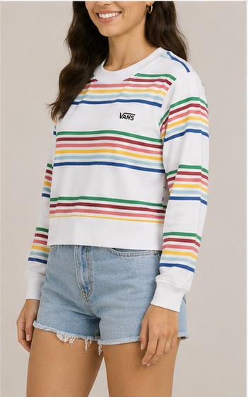 Suéter Vans de Rayas Multicolor