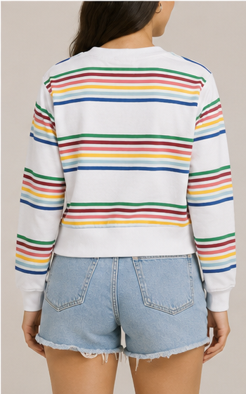 Suéter Vans de Rayas Multicolor