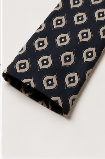 Blusa de Manga Larga con Estampado Geométrico