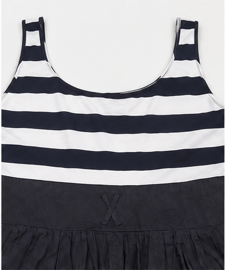 Vestido Casual de Tirantes con Rayas