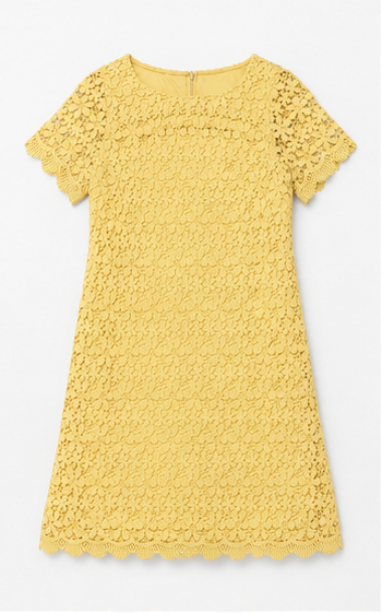 Vestido de Encaje Amarillo