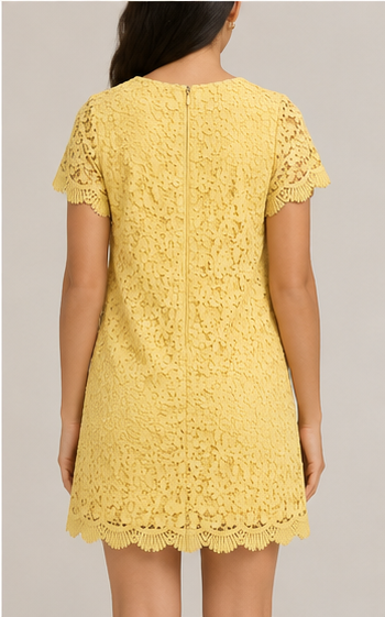 Vestido de Encaje Amarillo