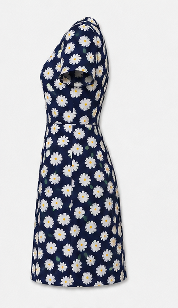 Vestido Mini Estampado Margaritas