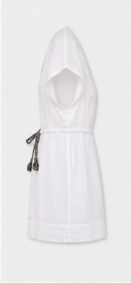 Vestido Playero Tipo Cover Up con Cordón Ajustable