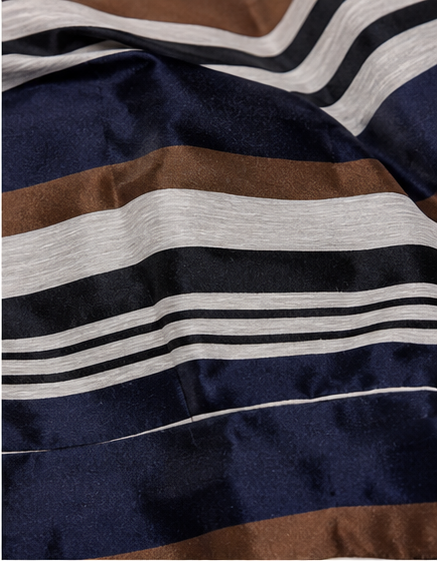 Vestido Midi de Rayas Multicolor Sin Mangas